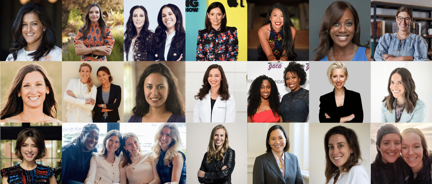 Cofertility investors are shown smiling in a collage.